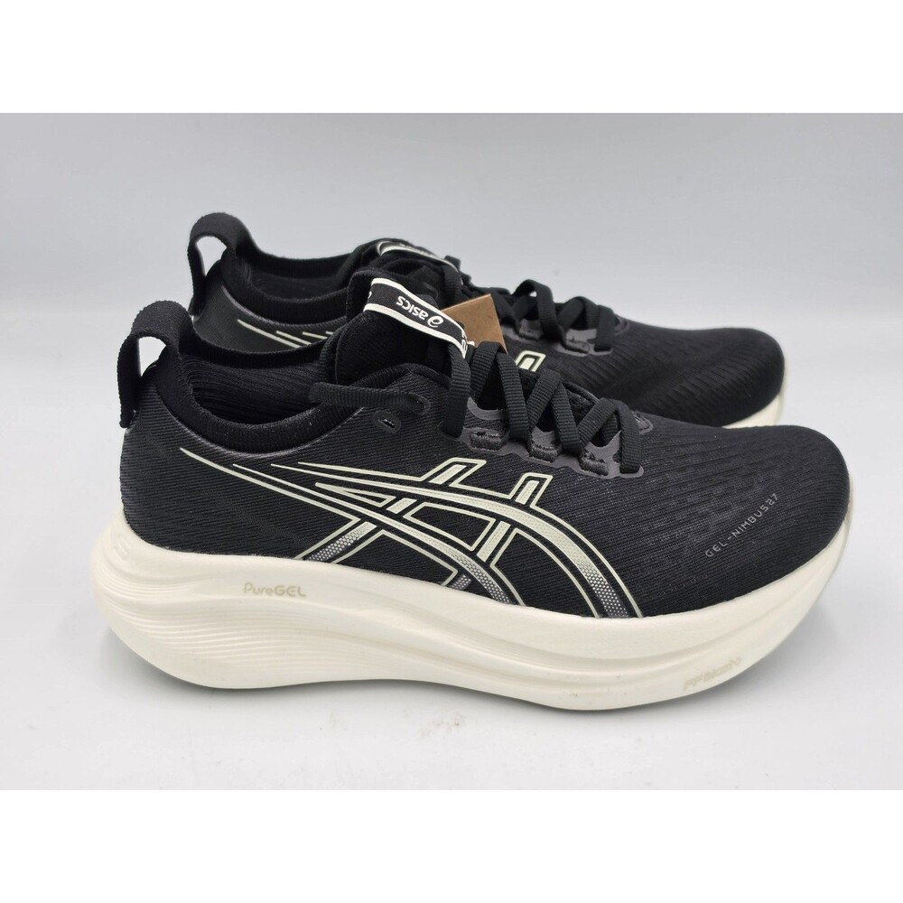 ASICS Gel-Nimbus 27 Running Shoes Womens Size 6 Black Grey 1012B753-002
